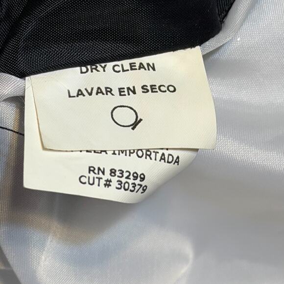 Vintage 80s Jump Apparel Black Halter Prom Gown 11/12 Rhinestone Trim Crinoline - Picture 16 of 16